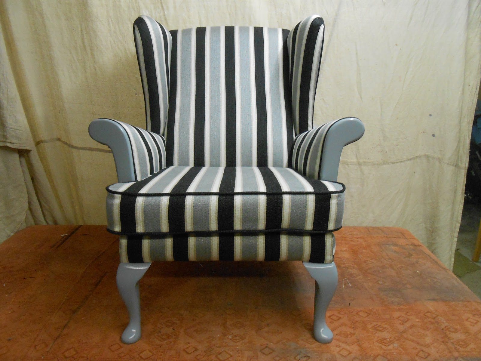 Finished upholstery work